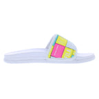 Fila Drifter Lux Patchwork Slide Womens White/Multicolor/Multicolor Slides Fila Lux Patchwork Slide Shoes | 100% Authentic