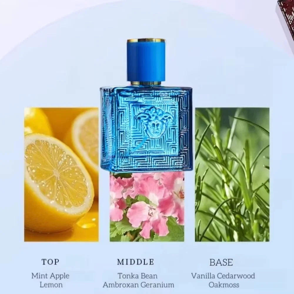 Men's Brand Perfume Set 3pcs Spray | Flirting Pheromone Cologne | Long-Lasting Irresistible Gentleman's Fragrance