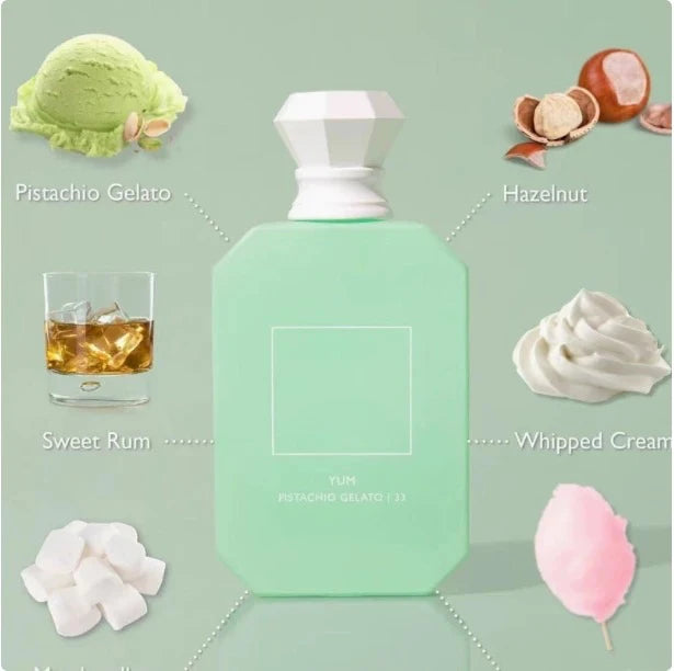 KAY'AL'I 33 Pleasant pistachio ice cream, intense and lasting perfume, bergamot, pistachio ice cream, hazelnut, sweet rum and ca