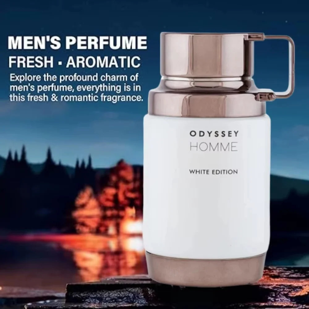 Armaf Odyssey Homme Sky Eau De Parfum For Men 3.4 Oz | Formaldehyde Free, Long Lasting Floral Woody Scent