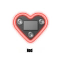 Car LED Love atmosphere window light decoration lights glowing Solar lights USB wiring car modification neon Car Decoration