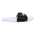Fila Drifter Lux 90s Womens Shoes White/Gold/Red Slide Lightweight PU Fashionable Printed Autumn Recyclable Cushioning