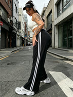 Plus Size Straight Leg Pants Women Plus Size Wide Leg Yoga Pants  Sweatpants Plus Size Palazzo Pants Lounge with Pockets