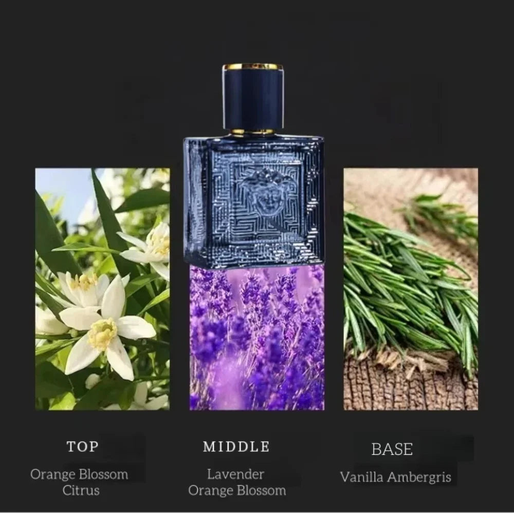 Men's Brand Perfume Set 3pcs Spray | Flirting Pheromone Cologne | Long-Lasting Irresistible Gentleman's Fragrance