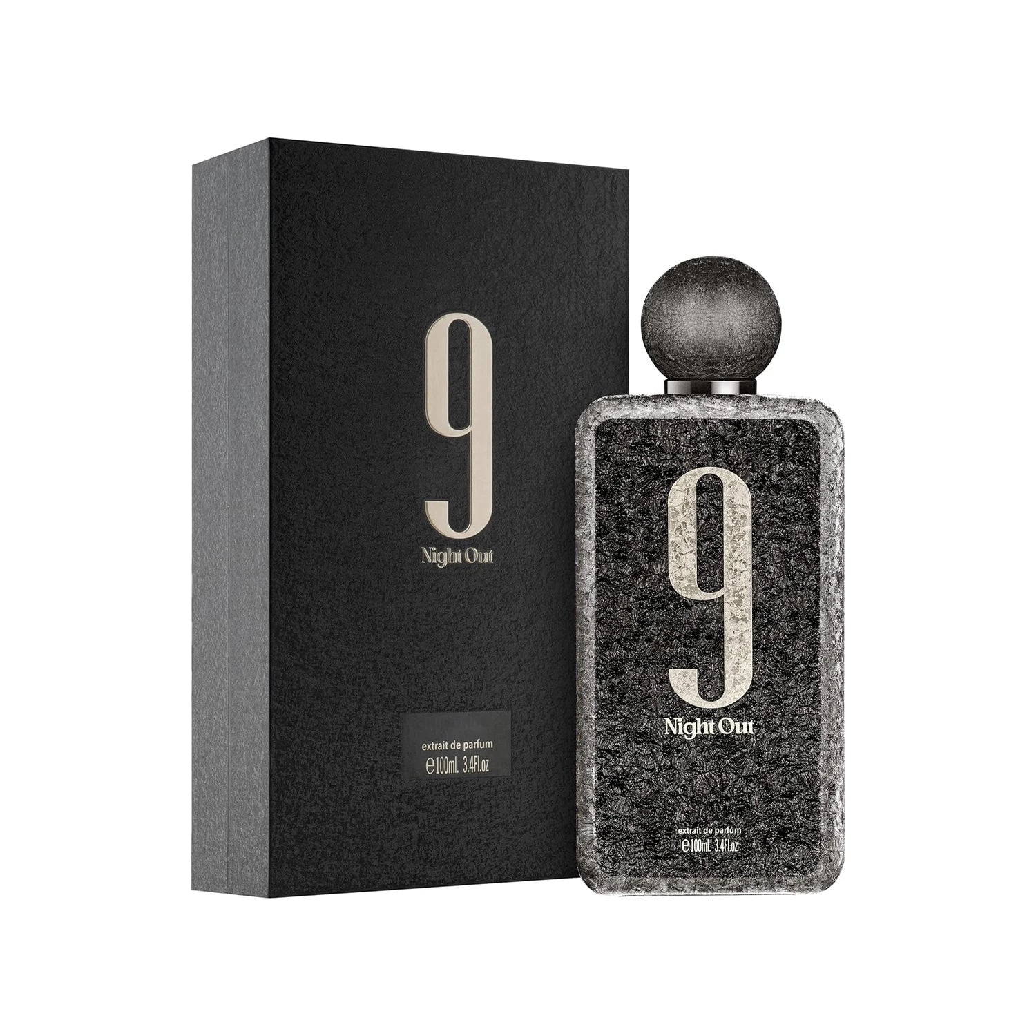 Afnan 9 PM Night Out Extrait de Parfum for Unisex – Oriental Spicy Fragrance, Perfect Gift for Women & Men, 3.4 fl oz