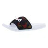Fila Drifter Lux 90s Womens Shoes White/Gold/Red Slide Lightweight PU Fashionable Printed Autumn Recyclable Cushioning