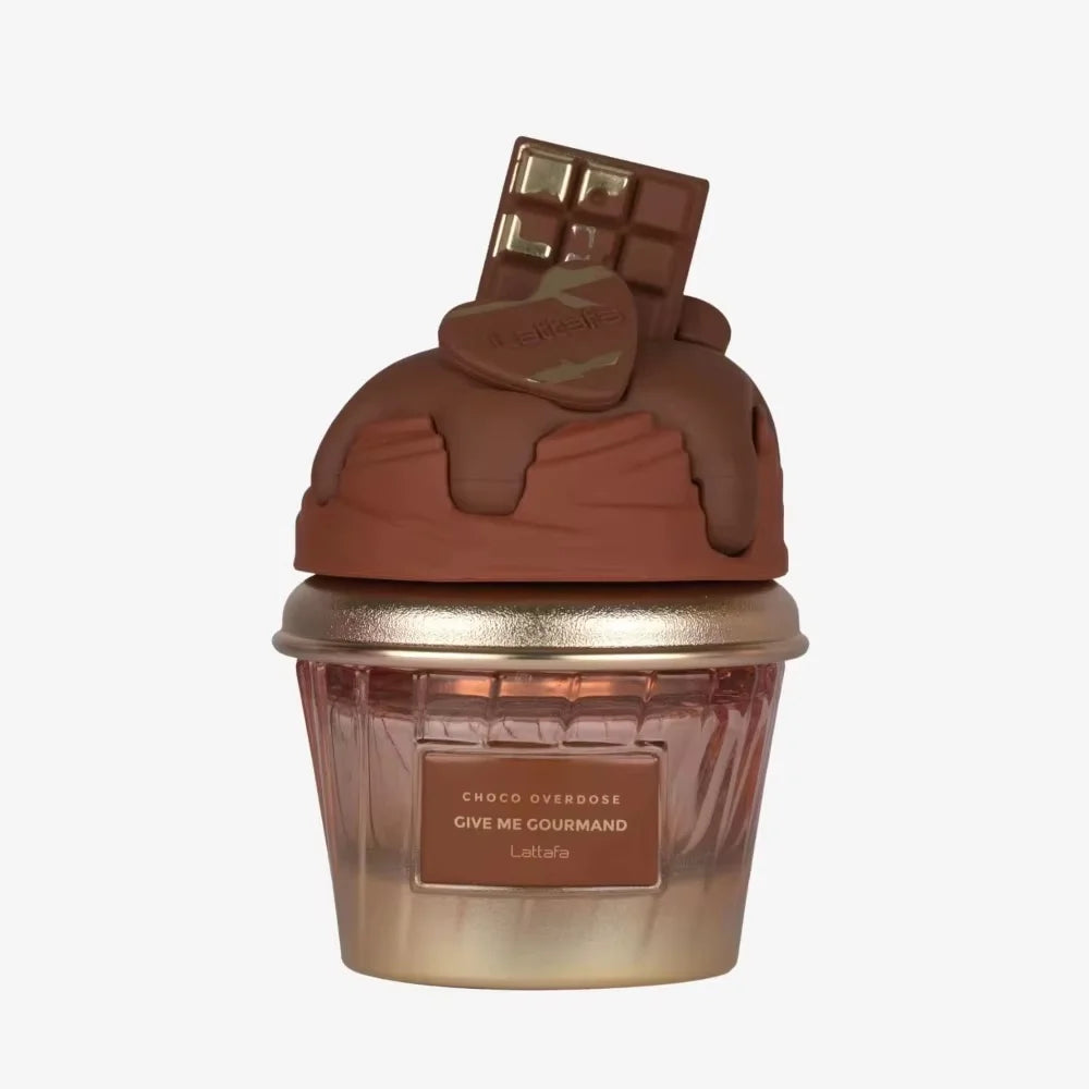 Choco Overdose Eau de Parfum, Gourmand Collection, Dark Chocolate Fudge and Caramel Fragrance, 75ml Spray, Sweet and Ele