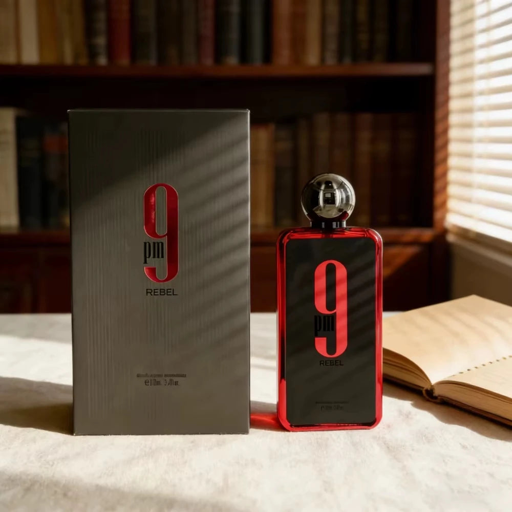 9 PM Red Unisex Eau de Toilette Spray 3.4 oz (100ml) | Natural Long-Lasting Fragrance