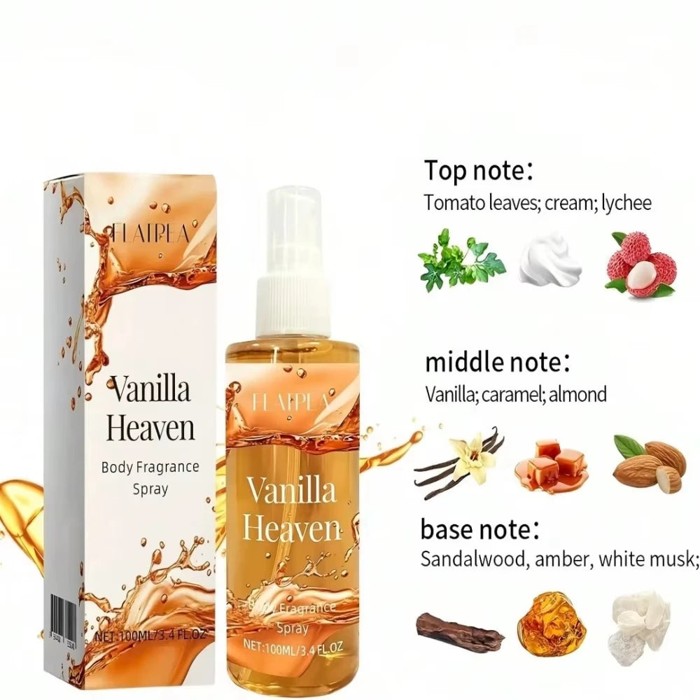 Vanilla Coconut Perfume Mist Spray - -Free Body & Hair Fragrance Suitable For Women & Men, Liquid Perfume With Vanilla Scent, Od