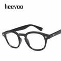 Johnny Depp Eyeglasses Men Spectacle Frame Lemtosh Style Glasses Transparent Lens Brand Designer Computer Male Round Vintage