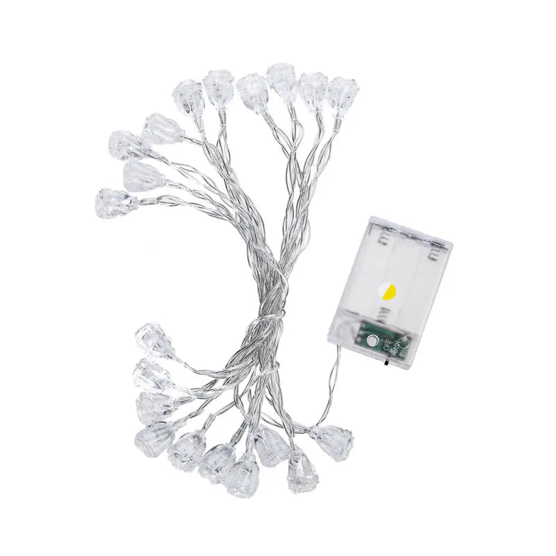 13Ft Diamond Chinese Cabbage  LED  String Lights  20 LED  Animal Shape Lights Battery Operated with 2 Modes Indoor Decorations