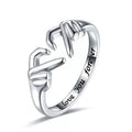 H436 Lovers Rings 925 Silver Romantic Unisex Gift Fine Jewelry