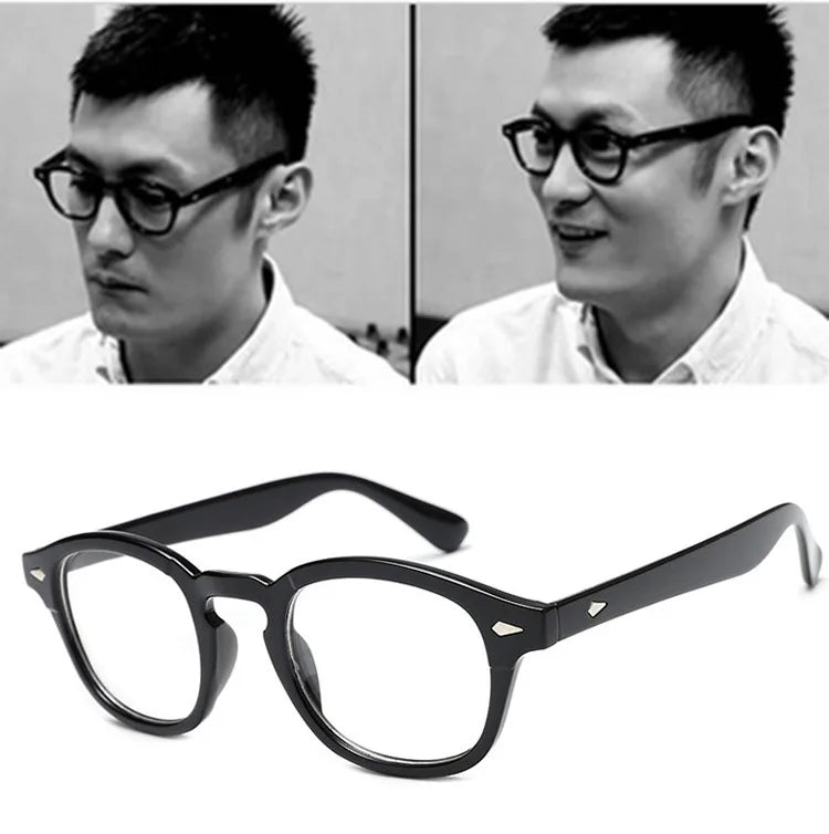 Johnny Depp Eyeglasses Men Spectacle Frame Lemtosh Style Glasses Transparent Lens Brand Designer Computer Male Round Vintage