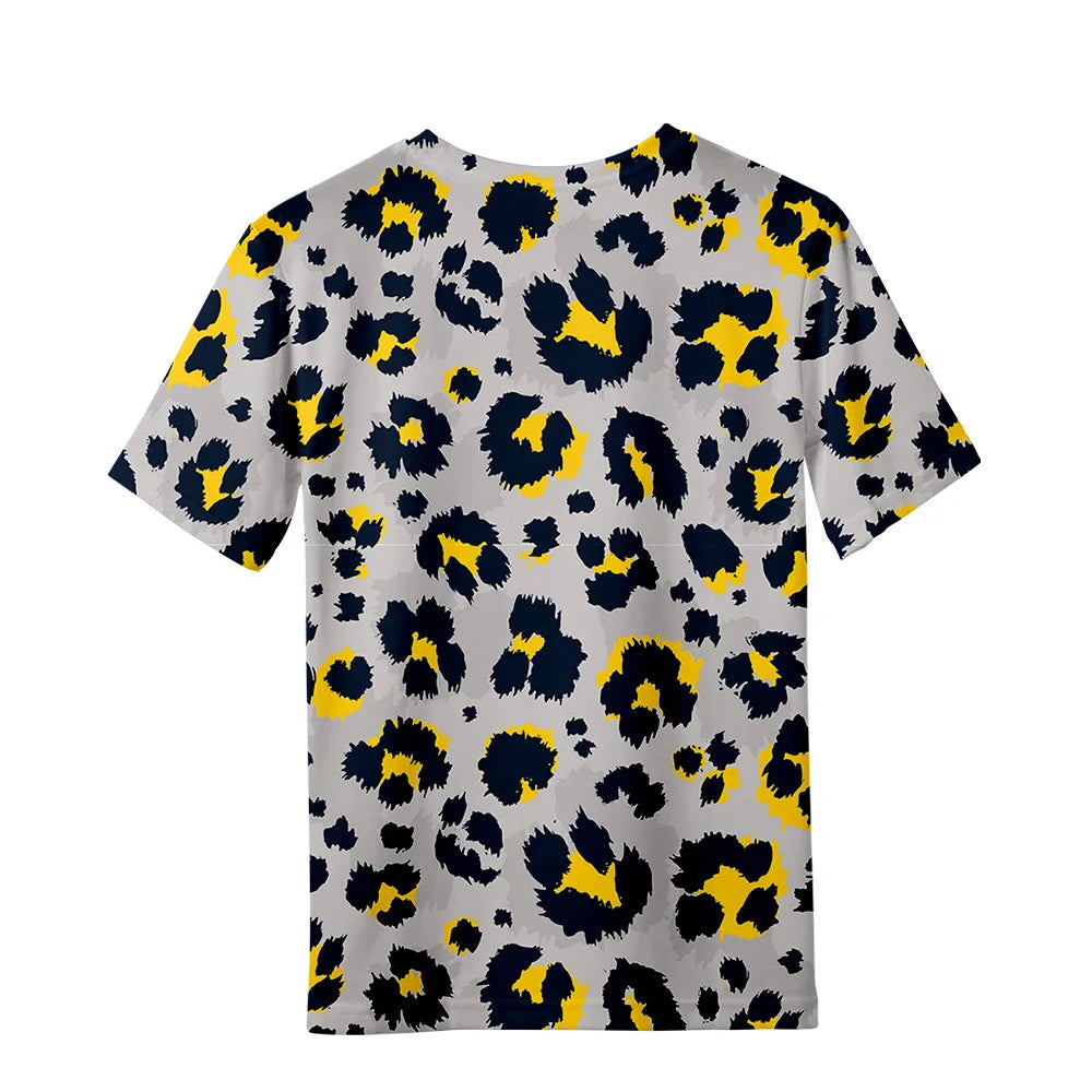 Children's Clothing Leopard Print Girls Clothes 2 to 8 Years Blouse for Girls Short Sleeve Tee Tops Fashion Children's T-Shirts