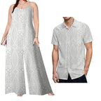 New Arrivals 2023 Luxury Design Match Clothes for Couple Polynesian Tapa Tribal Plus Size Fashion Custom Set of Couples 1 MOQ