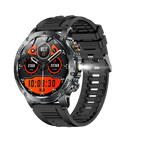 AK87 Outdoor Smart Watch Big Screen 1.7" HD Large Screen 100+ Sports BT Call Flashlight Compass Fitcloudpro IP68 SOS Smartwatch