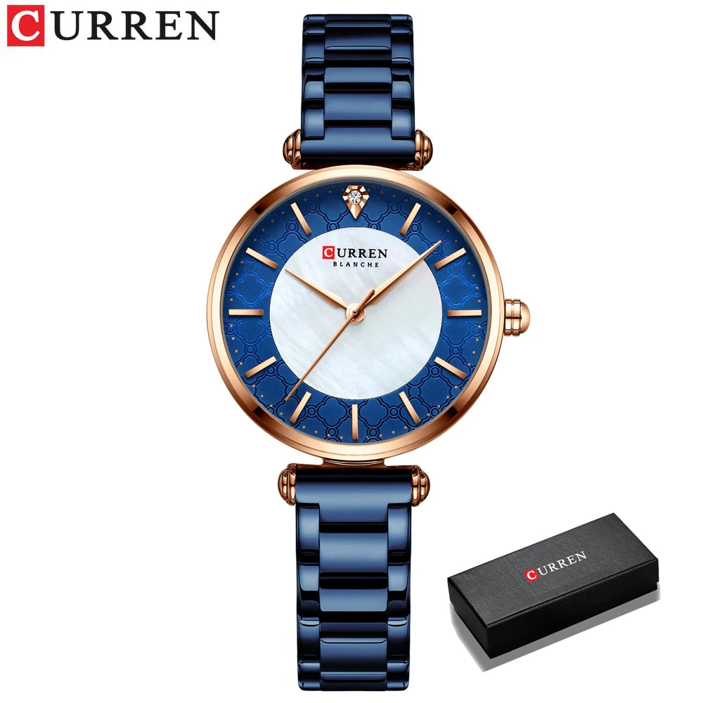 New Fashion Watch Women CURREN Top Brand Ladies Creative Steel Women Bracelet Watches Female Waterproof Clocks Relogio Feminino