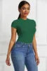 Europe and the United States Foreign Trade Irregular New Women's Slimming New Sexy Solid Color Base Bodysuit in Stock