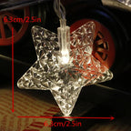 13Ft Diamond Stars  String Lights  20 LED  Animal Shape Lights Battery Operated with 2 Modes Indoor Decorations