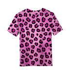 Children's Clothing Leopard Print Girls Clothes 2 to 8 Years Blouse for Girls Short Sleeve Tee Tops Fashion Children's T-Shirts