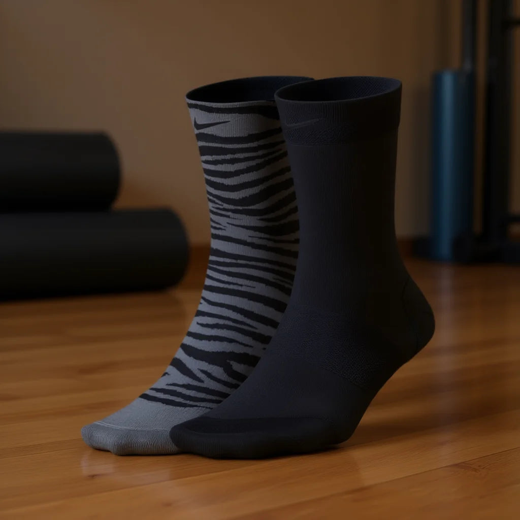 For Sheer Training Womens Athletic Socks Color Black/Grey 100% Authentic Model MSS-CU8401903