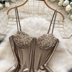 Summer Sexy V-neck Jumpsuit Women Sleeveless Backless Bodysuit Ladies Sexy Rompers Wholesale