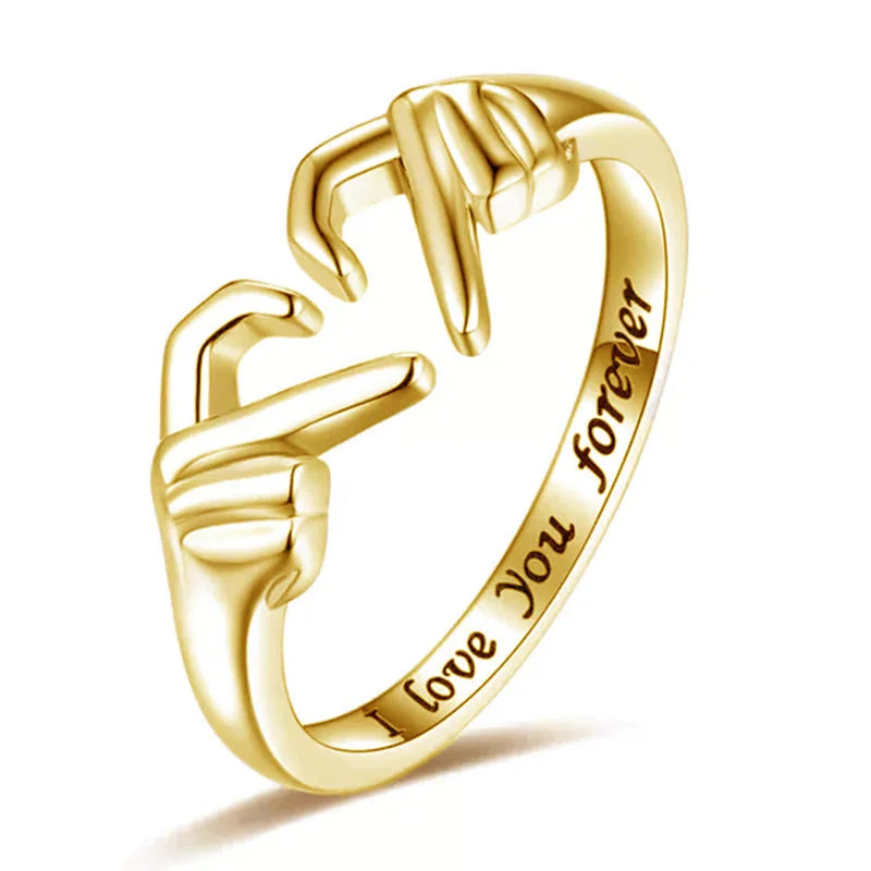 H436 Lovers Rings 925 Silver Romantic Unisex Gift Fine Jewelry
