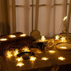 13Ft Diamond Stars  String Lights  20 LED  Animal Shape Lights Battery Operated with 2 Modes Indoor Decorations