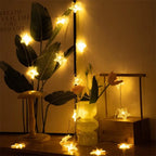 13Ft Diamond Stars  String Lights  20 LED  Animal Shape Lights Battery Operated with 2 Modes Indoor Decorations