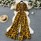 2025 New Women Printed Jumpsuit Ladies Elegant Jumpsuit