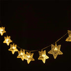13Ft Diamond Stars  String Lights  20 LED  Animal Shape Lights Battery Operated with 2 Modes Indoor Decorations