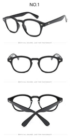 Johnny Depp Eyeglasses Men Spectacle Frame Lemtosh Style Glasses Transparent Lens Brand Designer Computer Male Round Vintage
