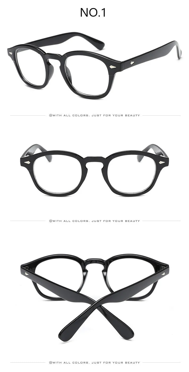 Johnny Depp Eyeglasses Men Spectacle Frame Lemtosh Style Glasses Transparent Lens Brand Designer Computer Male Round Vintage