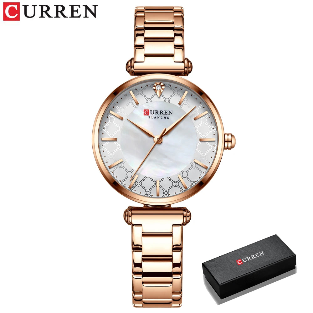 New Fashion Watch Women CURREN Top Brand Ladies Creative Steel Women Bracelet Watches Female Waterproof Clocks Relogio Feminino