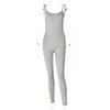 Custom Womens Hot Mom Solid Color Yoga Sports Jumpsuit Women Waist Restraint Leggings