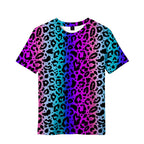 Children's Clothing Leopard Print Girls Clothes 2 to 8 Years Blouse for Girls Short Sleeve Tee Tops Fashion Children's T-Shirts