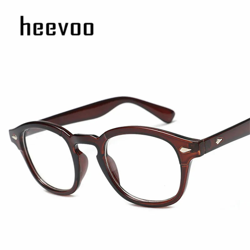 Johnny Depp Eyeglasses Men Spectacle Frame Lemtosh Style Glasses Transparent Lens Brand Designer Computer Male Round Vintage