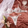 US Warehouse Stock Sexy Lace Valentines White Lingerie Vendors Underwear for Women Lingerie Set Underwear Woman Linge Set