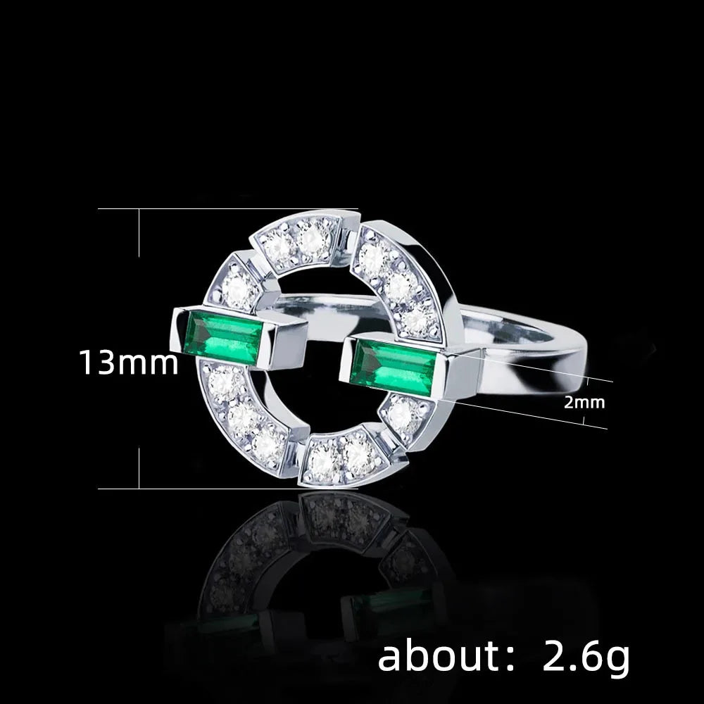 F459 Rose Gold Diamond Ring With Baguette Cut Natural Diamonds For Women Everyday Wear