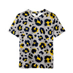 Children's Clothing Leopard Print Girls Clothes 2 to 8 Years Blouse for Girls Short Sleeve Tee Tops Fashion Children's T-Shirts
