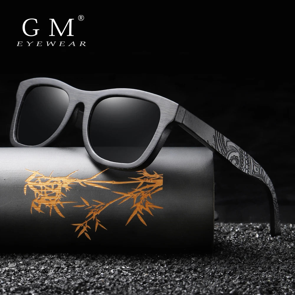 GM Wooden Male Lady Sunglasses Men's Luxury Brand Designer Polarized Sun Glasses Vintage Sunglass Women Eyewear With paper Box