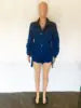 Liu Ming New Women Casual Lantern Sleeve Bodysuit Denim Jean Short Jumpsuit