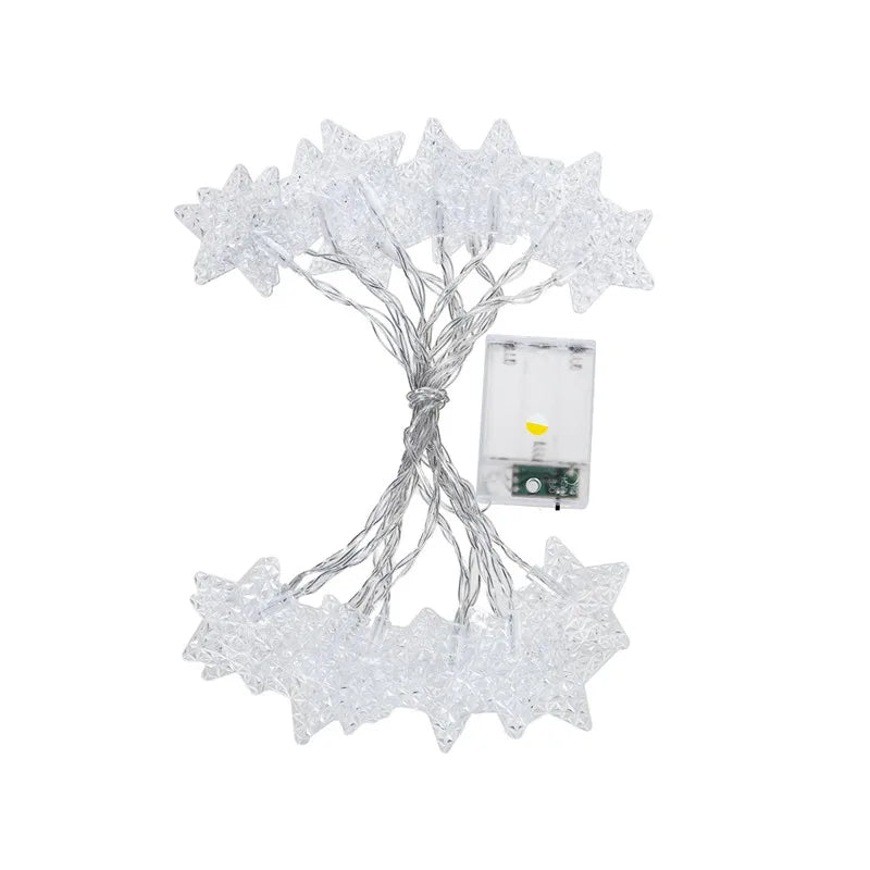 13Ft Diamond Stars  String Lights  20 LED  Animal Shape Lights Battery Operated with 2 Modes Indoor Decorations