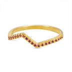 F495 Geometric Cocktail Ring Women's Lab Created Cubic Zirconia Pave Setting Party Fashion Rings