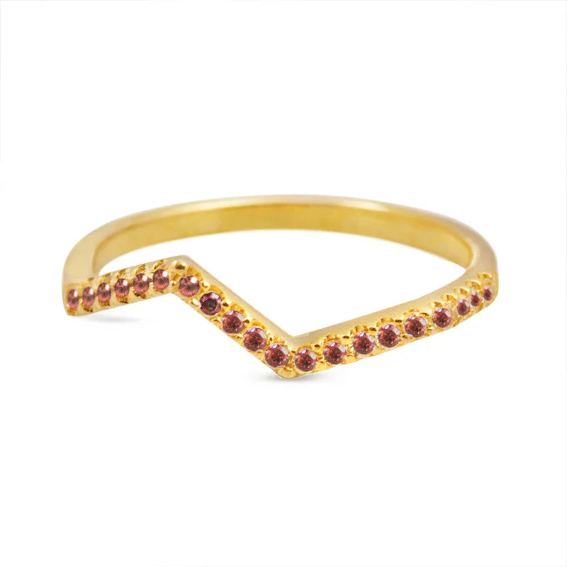 F495 Geometric Cocktail Ring Women's Lab Created Cubic Zirconia Pave Setting Party Fashion Rings