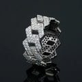T0761 Luxury White Gold Diamond Ring Round Brilliant Cut Natural D Color Unisex Everyday Wear