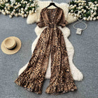 2025 New Women Printed Jumpsuit Ladies Elegant Jumpsuit