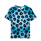Children's Clothing Leopard Print Girls Clothes 2 to 8 Years Blouse for Girls Short Sleeve Tee Tops Fashion Children's T-Shirts