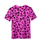 Children's Clothing Leopard Print Girls Clothes 2 to 8 Years Blouse for Girls Short Sleeve Tee Tops Fashion Children's T-Shirts