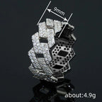 T0761 Luxury White Gold Diamond Ring Round Brilliant Cut Natural D Color Unisex Everyday Wear